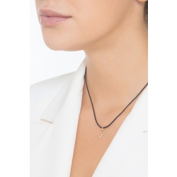 Pendant with initial letter J in italic in 18k yellow gold 2