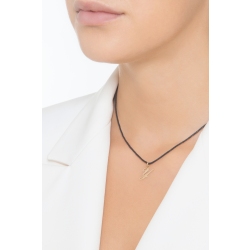 Pendant with initial letter Y in italic in 18k yellow gold 2