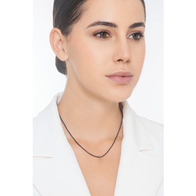 Pendant with initial letter Z in italic in 18k yellow gold