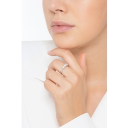 Trilogy Ring 18k White Gold with Diamonds 0,90 ct 2