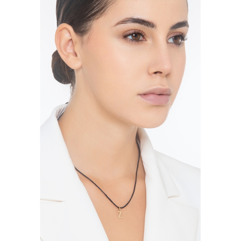 Pendant with initial letter Z in uppercase in 18k yellow gold Pendant with initial letter Z in uppercase in 18k yellow gold