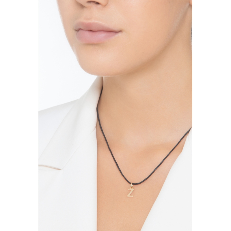 Pendant with initial letter Z in uppercase in 18k yellow gold Pendant with initial letter Z in uppercase in 18k yellow gold