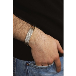 18k yellow gold zircons men bracelet 2