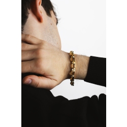 18 yellow gold men chain bracelet 2