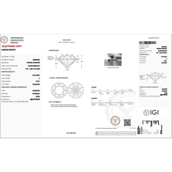 IGI Certified diamond CT 1,00 E VVS2 2