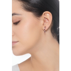 18k white gold earrings with rubies and diamonds 2