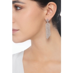 18k white gold earrings design with diamonds 2