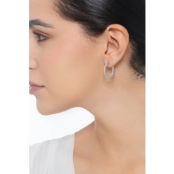 18k white gold oval diamond earrings 2