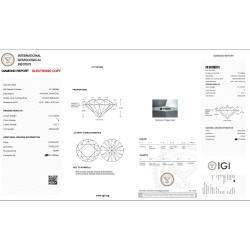 IGI Certified Diamond   CT 1,21   E   VVS 1 2