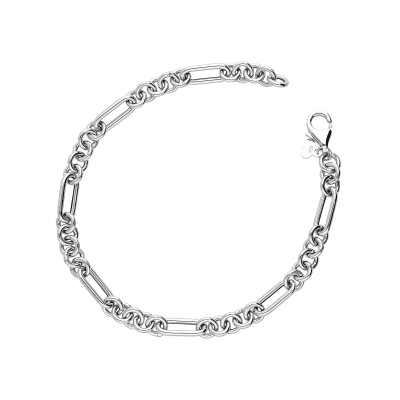 750 white gold chain bracelet