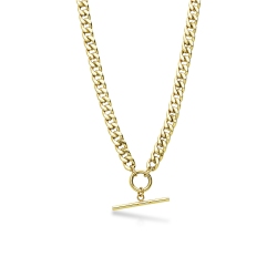 750 yellow gold iced out necklace