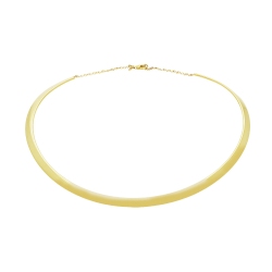 18k yellow gold choker necklace