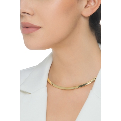 18k yellow gold choker necklace