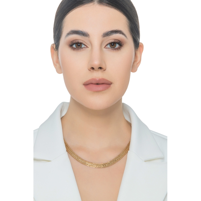 Design necklace in yellow gold 750 Design necklace in yellow gold 750