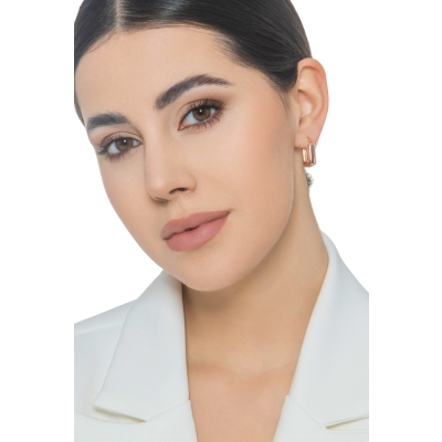 Earrings in rose gold 750