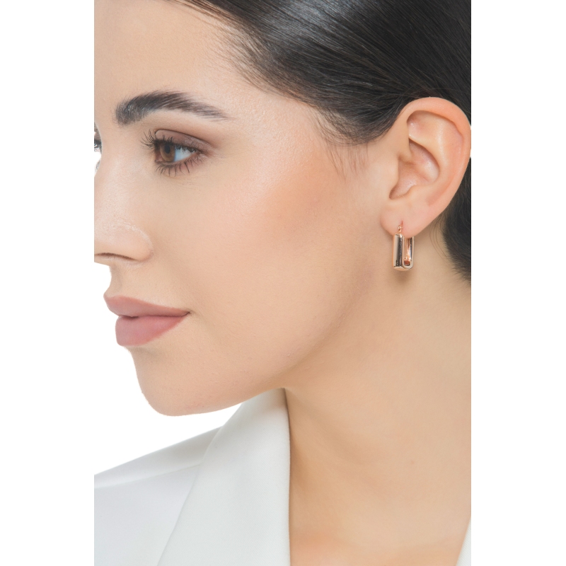 Earrings in rose gold 750