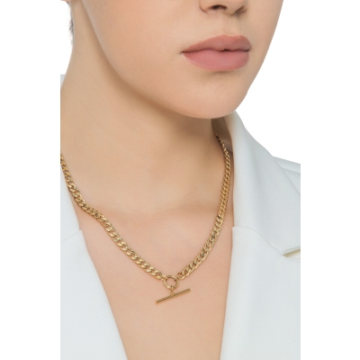 750 yellow gold iced out necklace