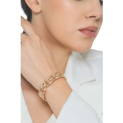 18k rose gold design rigid bracelet with diamonds 2