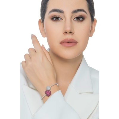 TOI et MOI bracelet with rubies and diamonds