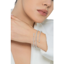 Spring bracelet in white gold 18k with diamonds 2