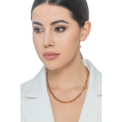 750 rose gold chain necklace