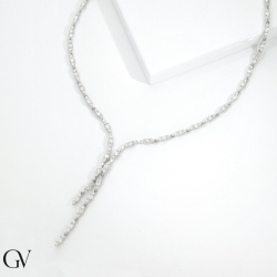 750 white gold design necklace diamonds