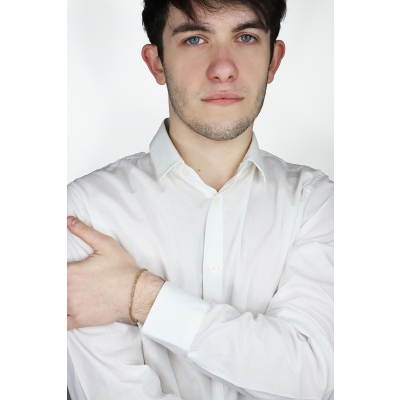 18k rose gold tennis bracelet with brown diamonds