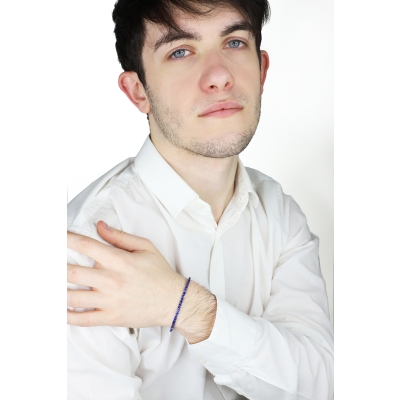 Blue sapphire tennis bracelet 