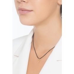 Pendant with initial letter X in uppercase in 18k yellow gold 2