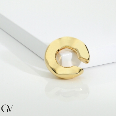 18k yellow gold earcuff