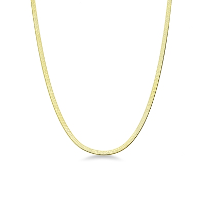 18k yellow gold snake chain necklace