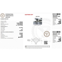 IGI Certified Diamond   CT 0,42   E  VVS 2 2