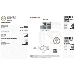 IGI Certified Diamond   CT 0,30   E  VVS 2 2