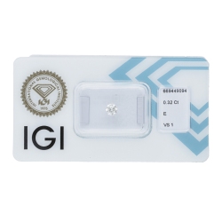 IGI Certified Diamond   CT 0,32  E  VS 1