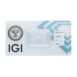 IGI Certified Diamond   CT 0,40   E  VS 2