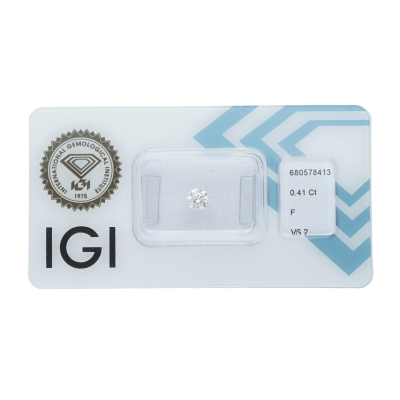 IGI Certified Diamond   CT 0,41   F   VS 2