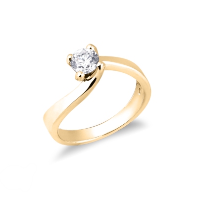 Four prong solitaire setting