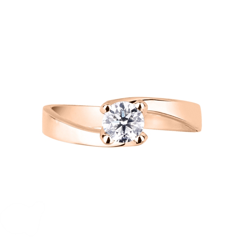 Four prong solitaire setting