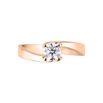 Four prong solitaire setting