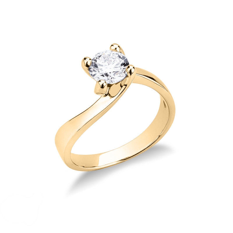 Four prong solitaire setting