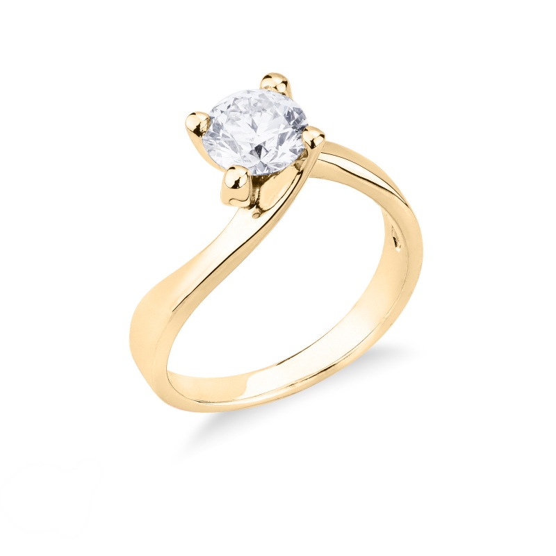 Four prong solitaire setting