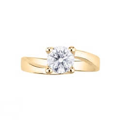 Four prong solitaire setting