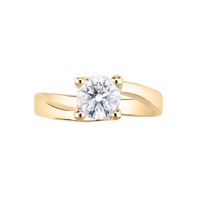 Four prong solitaire setting