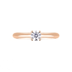 Four prong solitaire engament ring setting