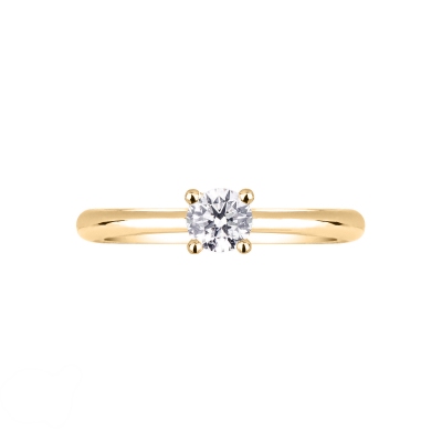 Four prong solitaire ring 