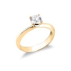 Solitaire setting yellow gold 2