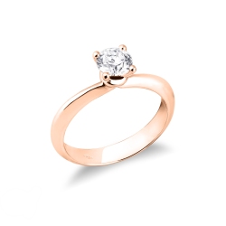 Solitaire setting rose gold 2