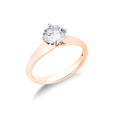 Linear rhombus solitaire setting