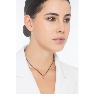 Pendant with initial letter H in uppercase in 18k yellow gold