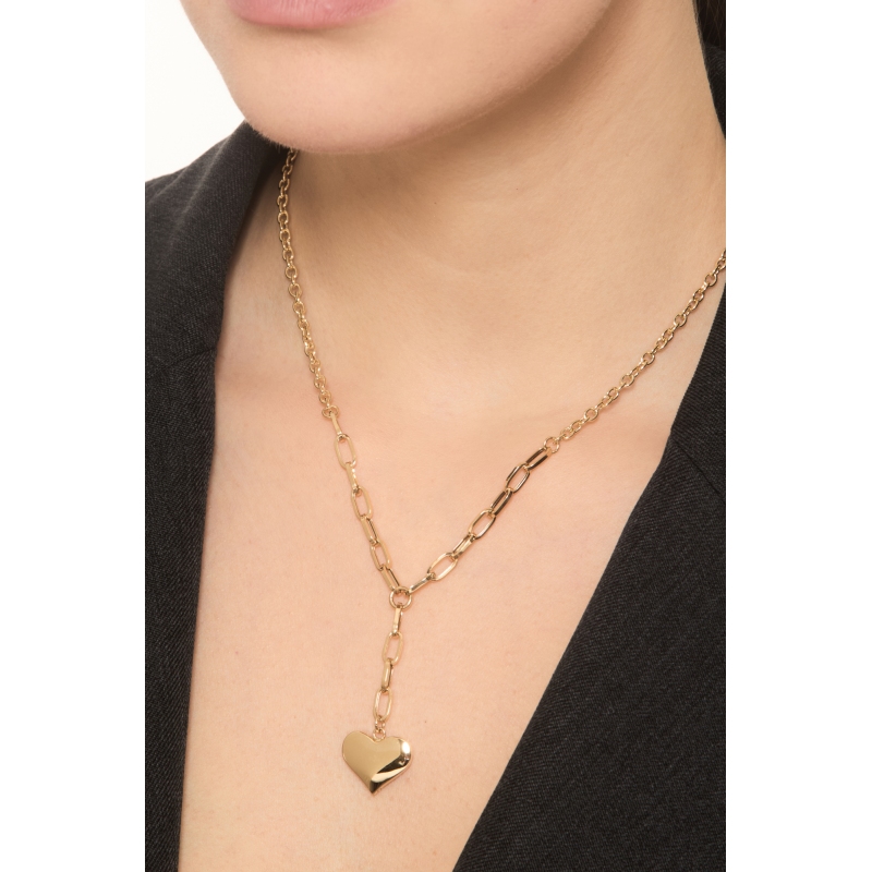18k yellow gold necklace with heart pendant 18k yellow gold necklace with heart pendant